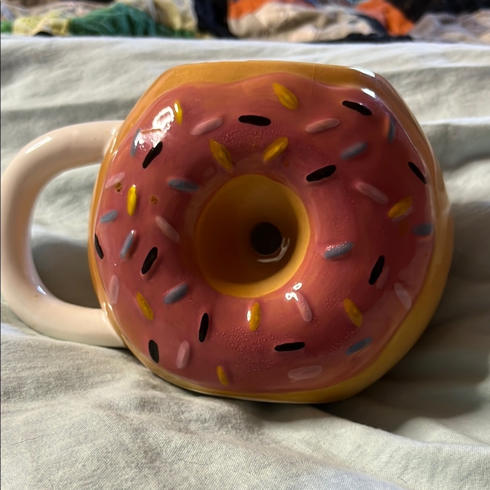 Donut Shaped Mug with Sprinkles